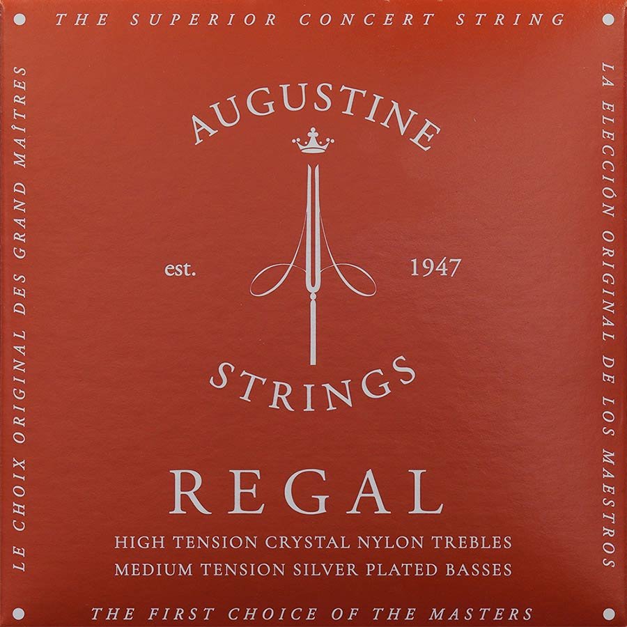 Red string set classic, high tension trebles & medium tension basses