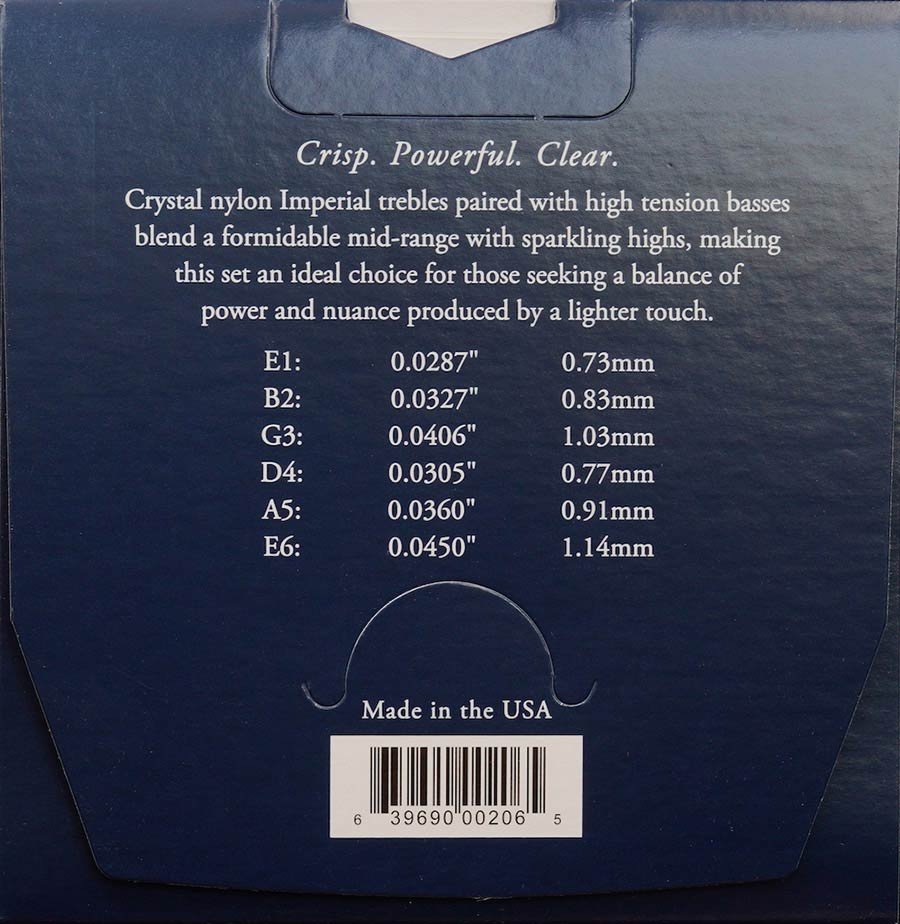 Blue string set classic, medium tension trebles & high tension basses - Afbeelding 2