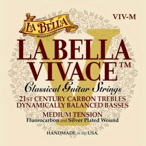 string set classic, fluorcarbon trebles & silverplated basses, medium tension