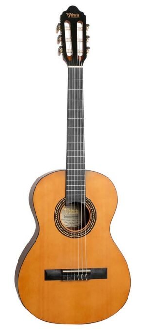 classic guitar left handed with hybrid neck 3/4, sitka spruce & nato, antique natural satin