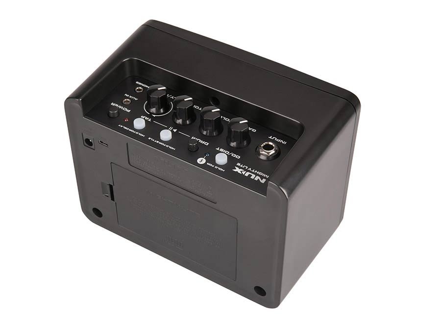 desktop guitar amplifier with bluetooth, reverb + delay, drum patterns, 3W - Afbeelding 2