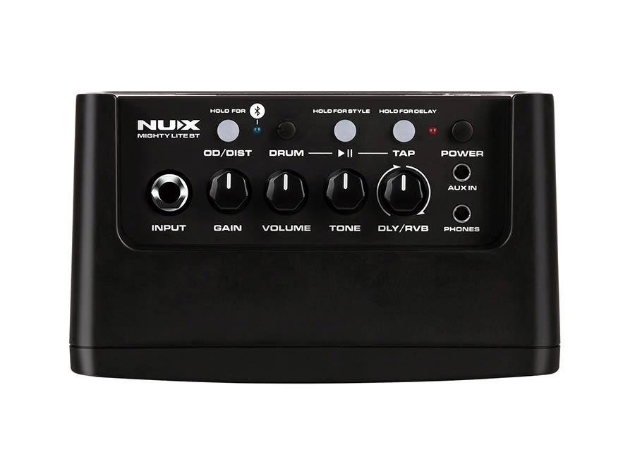 desktop guitar amplifier with bluetooth, reverb + delay, drum patterns, 3W - Afbeelding 3