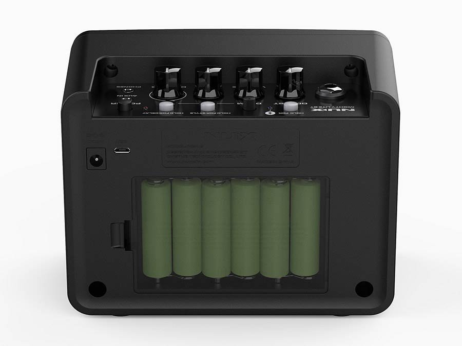 desktop guitar amplifier with bluetooth, reverb + delay, drum patterns, 3W - Afbeelding 6
