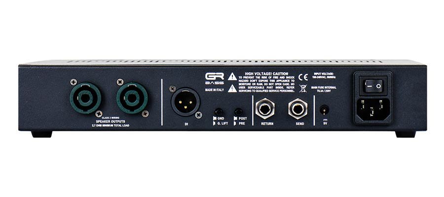 class D bass amplifier, 2x700w 2.85kg, black - Afbeelding 4