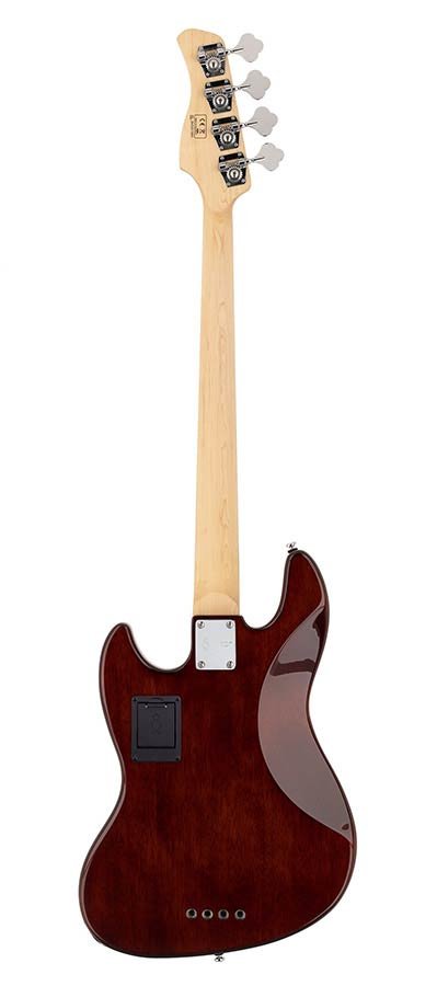 4-string active bass guitar natural mahogany - Afbeelding 2