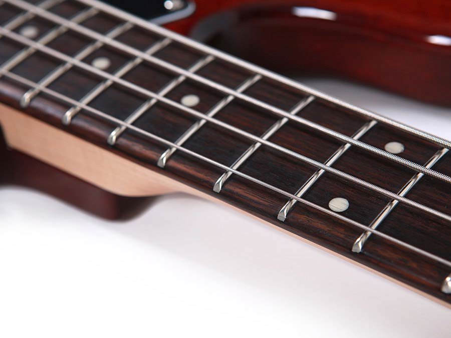 4-string active bass guitar natural mahogany - Afbeelding 5