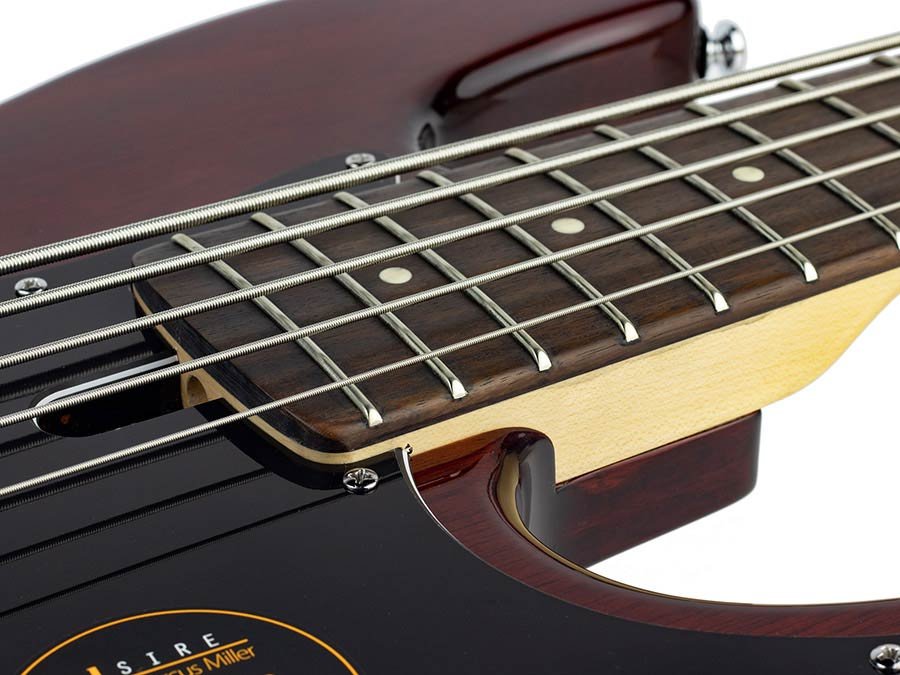 5-string active bass guitar natural mahogany - Afbeelding 7