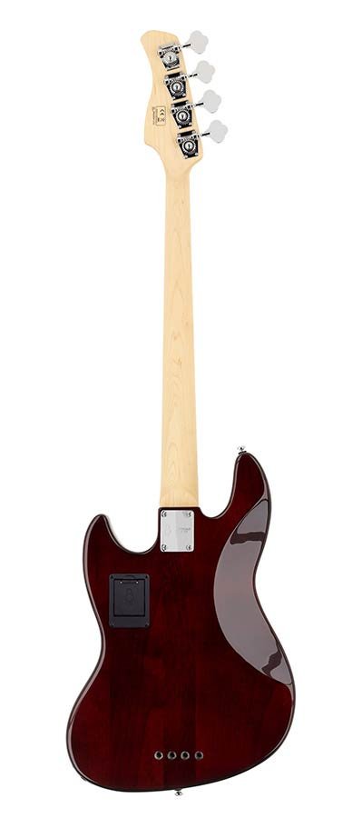 alder 4-string active bass guitar tobacco sunburst - Afbeelding 2
