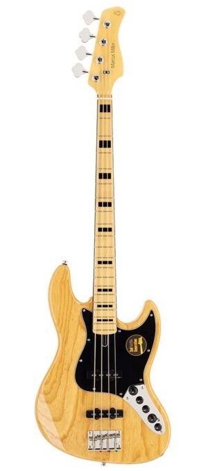 swamp ash 4-string active bass guitar natural