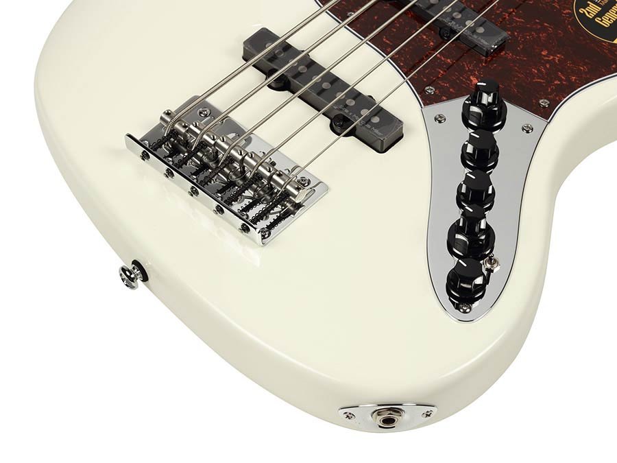alder 5-string active bass guitar antique white - Afbeelding 4