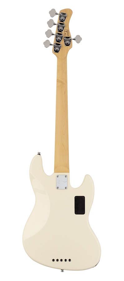lefty alder 5-string active bass guitar antique white - Afbeelding 2