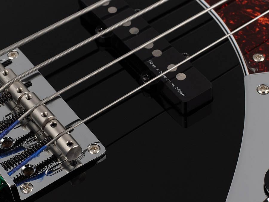 fretless alder 4-string active bass guitar black - Afbeelding 5