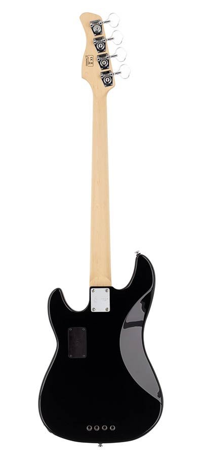 alder 4-string active bass guitar black - Afbeelding 2