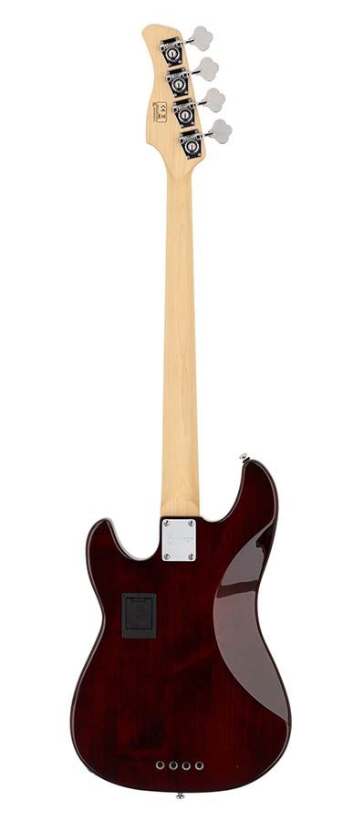 alder 4-string active bass guitar tobacco sunburst - Afbeelding 2
