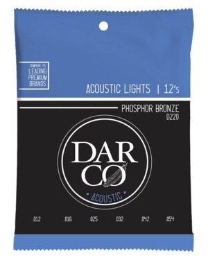 string set acoustic phosphor bronze, light 012