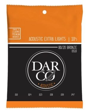 string set acoustic 80/20 bronze, extra light 010