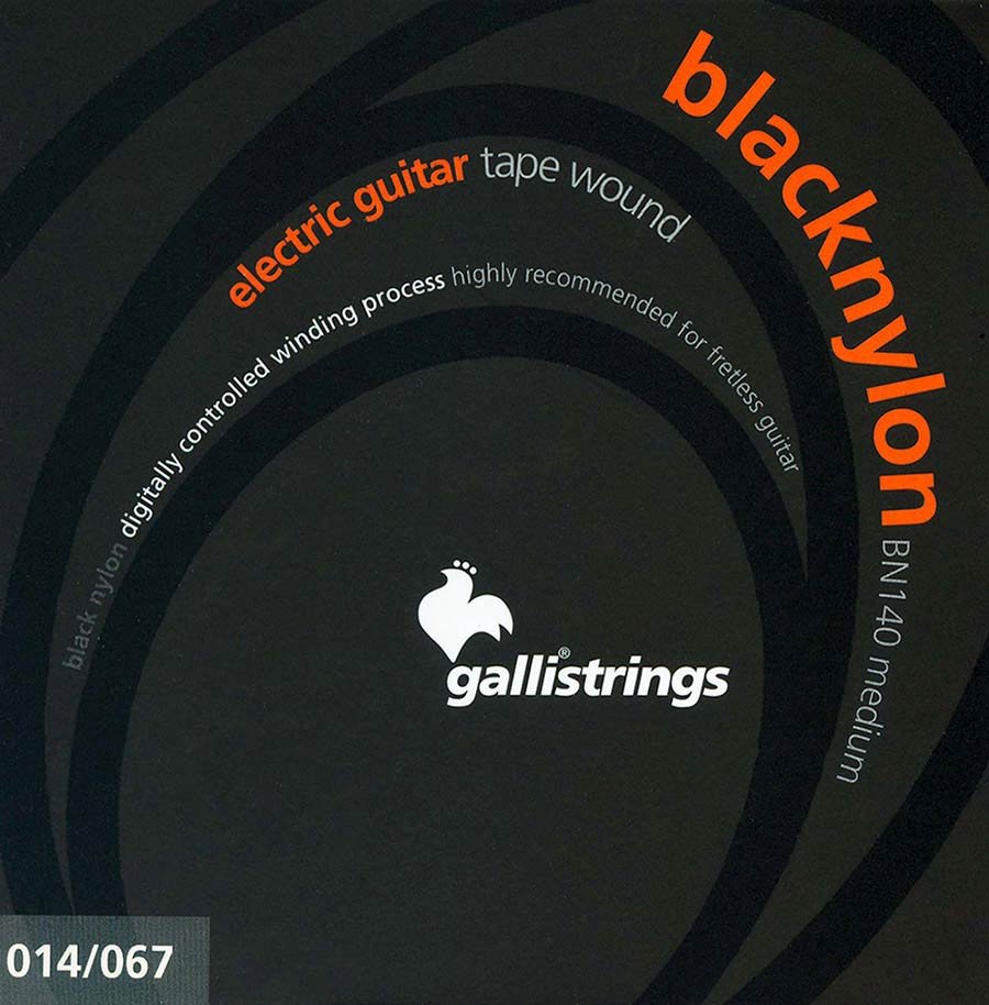 string set electric, steel core with nylon round wound, medium 014-067