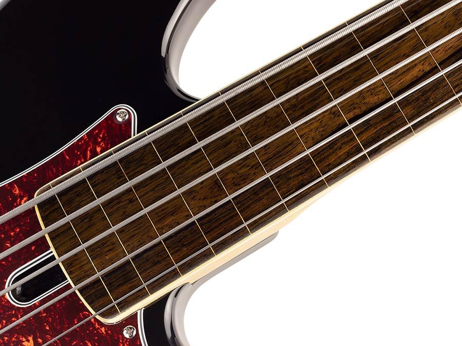 fretless alder 5-string active bass guitar black - Afbeelding 6