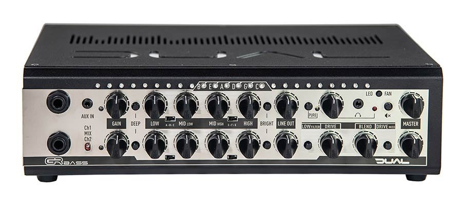 class D 2 channel bass amplifier, 800w 3,25kg, black - Afbeelding 2