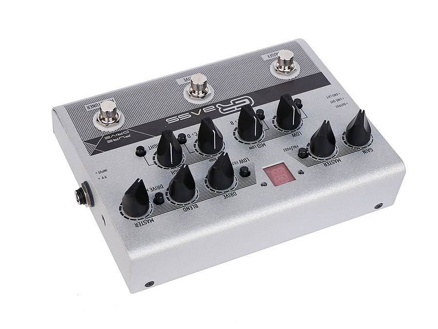 preamp pedal, with overdrive, 4 band EQ, tuner, DI, efx loop, line out - Afbeelding 3