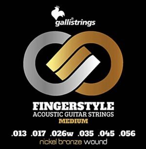 string set acoustic, nickel & bronze winding, medium 013-017-026w-035-045-056