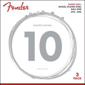 string set electric, nickel roundwound, regular, 010-013-017-026-036-046, 3-pack