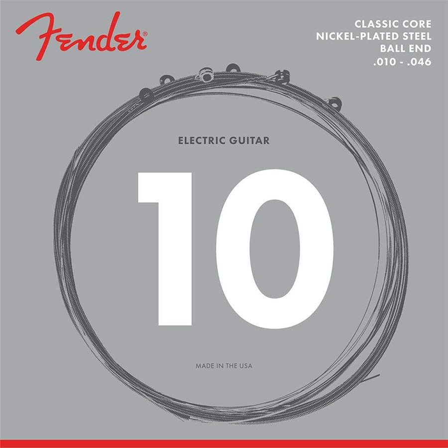 string set electric, nickel plated steel, regular, ball ends, 010-013-017-026-036-046
