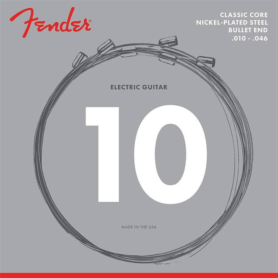 string set electric, nickel plated steel, regular, bullet ends, 010-013-017-026-036-046