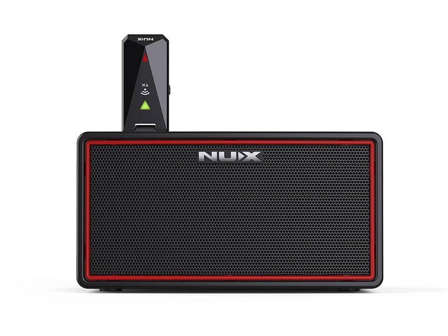 wireless rechargeable stereo guitar amplifier 10 watt, bluetooth transmitter, reverb+delay, drums - Afbeelding 2