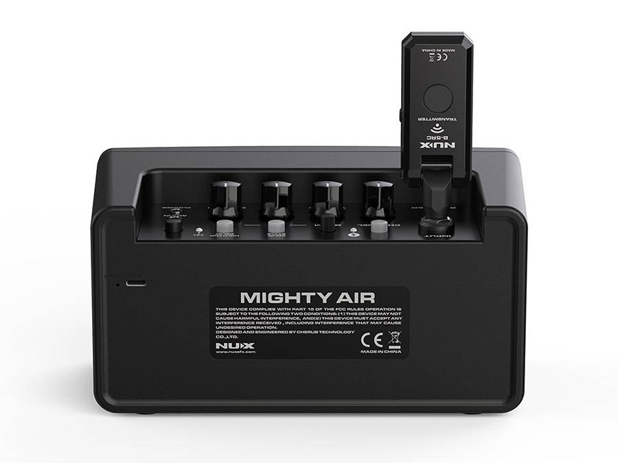 wireless rechargeable stereo guitar amplifier 10 watt, bluetooth transmitter, reverb+delay, drums - Afbeelding 3