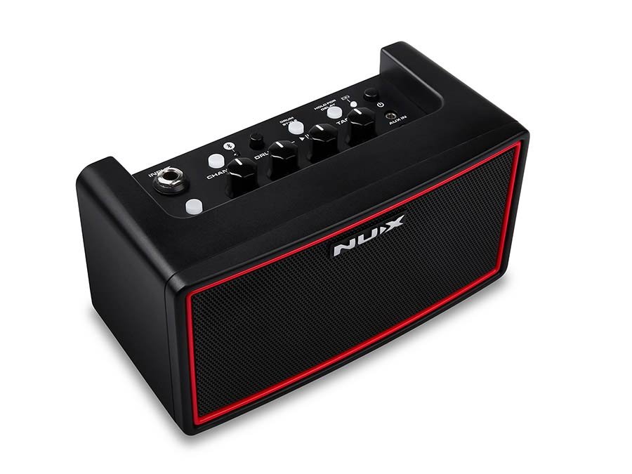 wireless rechargeable stereo guitar amplifier 10 watt, bluetooth transmitter, reverb+delay, drums - Afbeelding 5