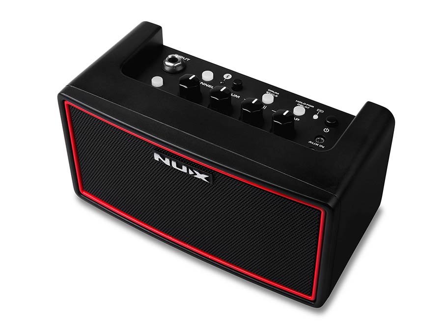 wireless rechargeable stereo guitar amplifier 10 watt, bluetooth transmitter, reverb+delay, drums - Afbeelding 6