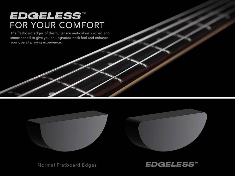 swamp ash 5-string active bass guitar transparent blue - Afbeelding 15