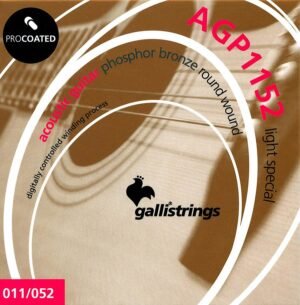 string set acoustic, phosphor bronze wound, special light, 011-052