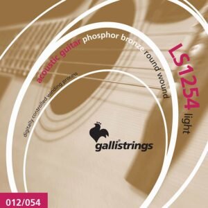 string set acoustic phosphor bronze wound, light, 012-016-024-032-042-054