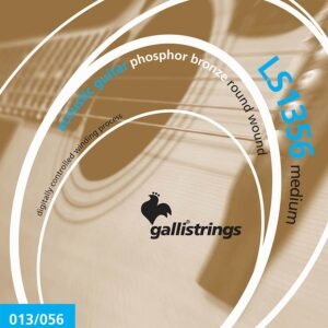 string set acoustic phosphor bronze wound, medium, 013-017-026-035-045-056