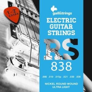 string set electric, nickel roundwound, ultra light, 008-010-015-021-030-038
