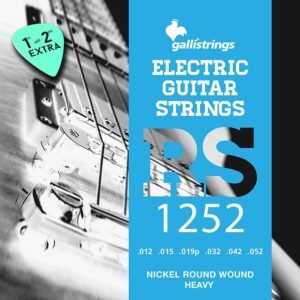 string set electric, nickel roundwound, heavy, 012-015-019-032-042-052
