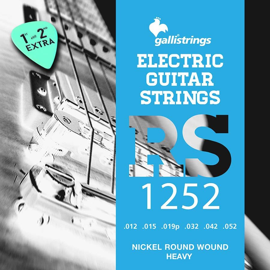 string set electric, nickel roundwound, heavy, 012-015-019-032-042-052