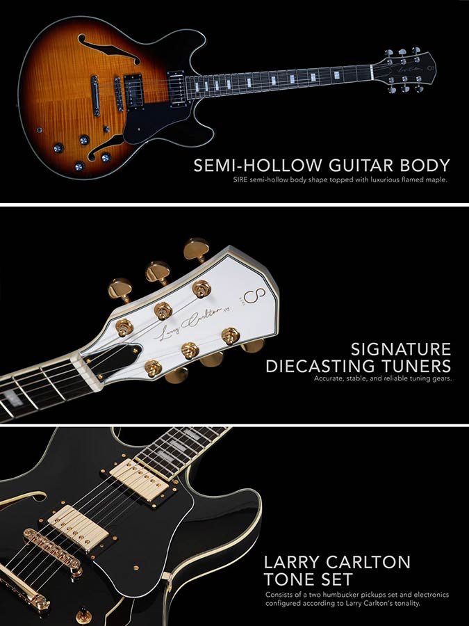 electric archtop guitar vintage sunburst - Afbeelding 11