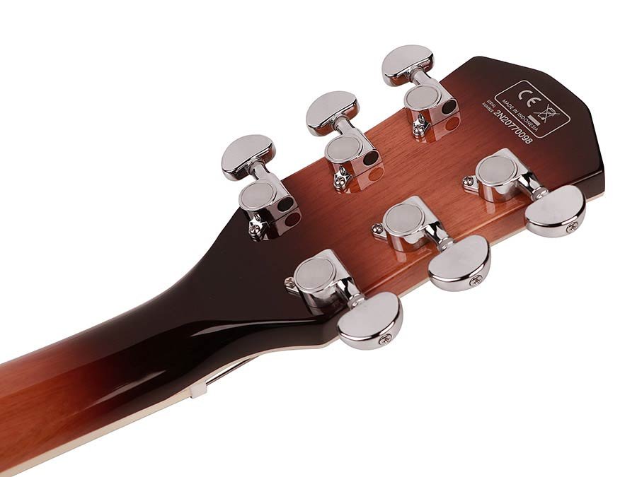 electric archtop guitar vintage sunburst - Afbeelding 4