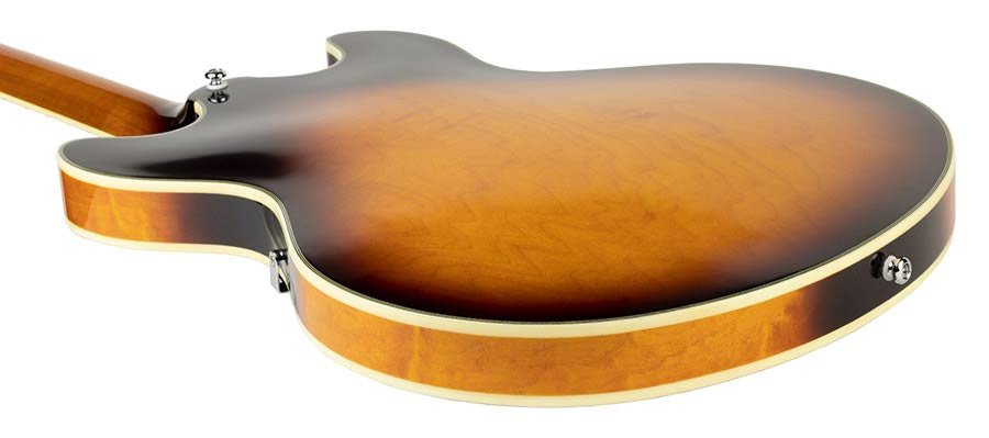 electric archtop guitar vintage sunburst - Afbeelding 9