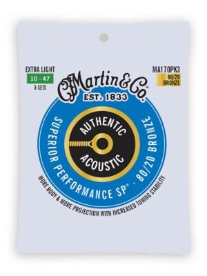 string set 3-PACK 80/20 bronze, extra light 010-014-023-030-039-047