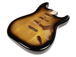 vintage body Stallion model (made in Japan), 3 piece alder, 2 tone sunburst PU