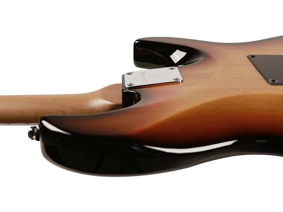 lefty electric guitar S-style 3-tone sunburst - Afbeelding 7