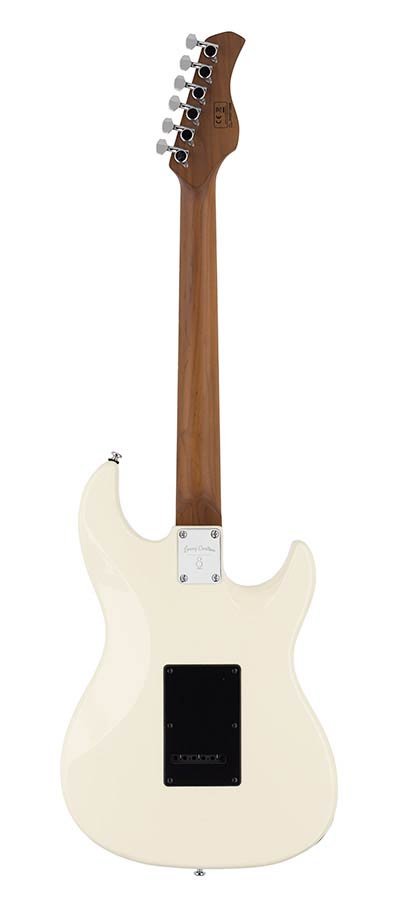 lefty electric guitar S-style antique white - Afbeelding 2