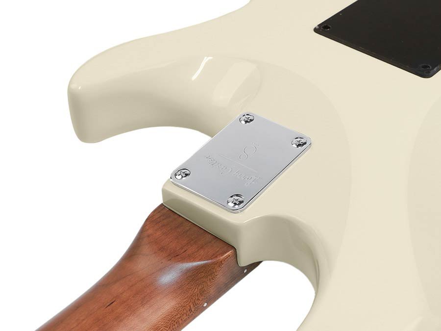 lefty electric guitar S-style antique white - Afbeelding 6