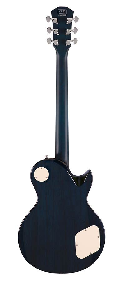lefty electric guitar L-style transparent blue - Afbeelding 2