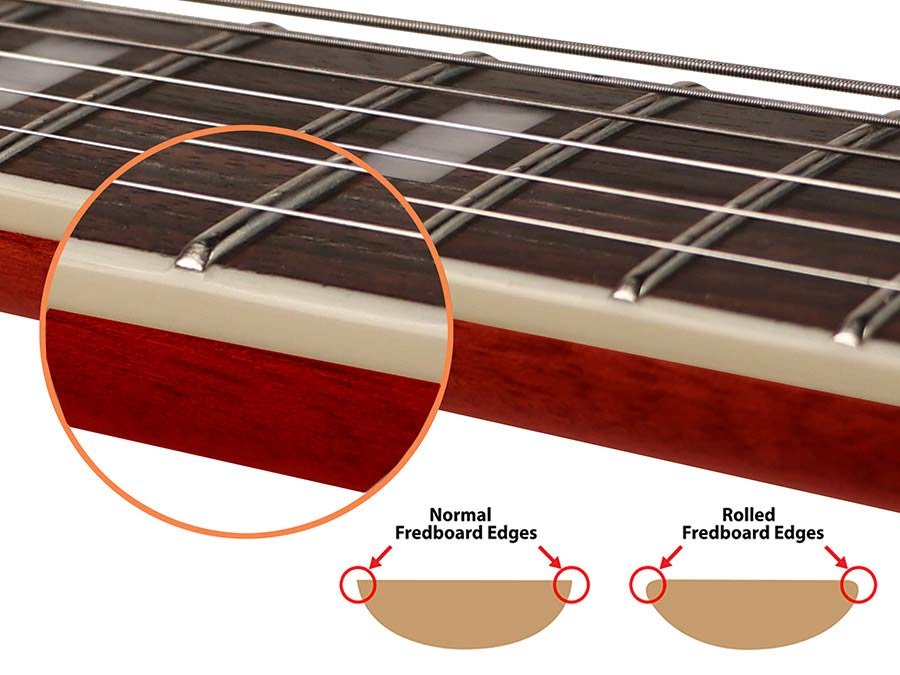 electric archtop guitar lefty see through red - Afbeelding 6