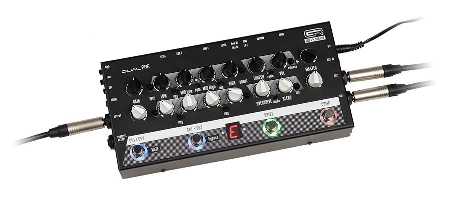 dual channel preamp pedal, 4-band EQ, drive, comp, tuner, DI, headphones, parallel outs, no PSU inc - Afbeelding 5